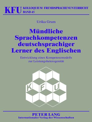 cover image of Mündliche Sprachkompetenzen deutschsprachiger Lerner des Englischen